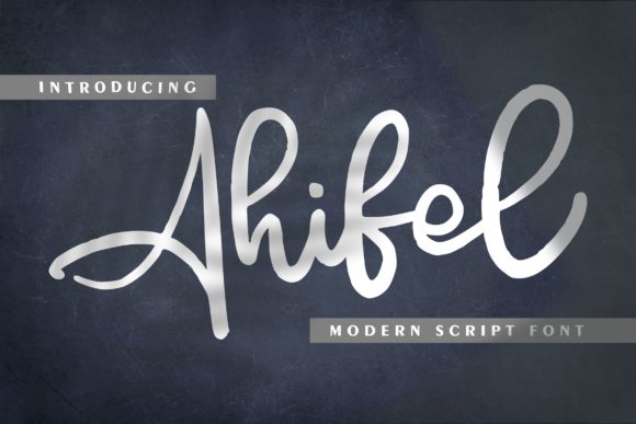 Ahifel Script Font for Elegant Brand Identity Work