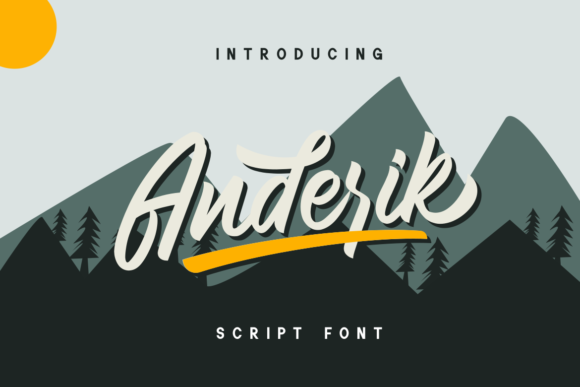 Anderik Script Font for Joyful Editorial Design