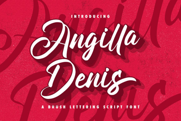 Angilla Denis: A Modern Script Font for Fashion Branding