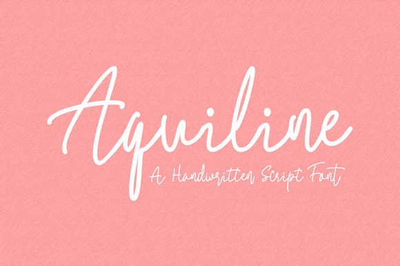 Aquiline Font: Organic Script Handwritten Typeface for Campaign Design