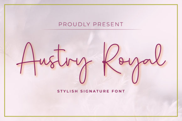 Austry Royal: A Refined Script Font for Editorial Design