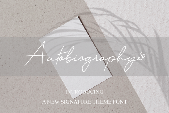 Autobiography Font for Polished, Memorable Branding
