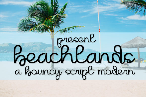 Beachlands Script Font for Handmade Creatives