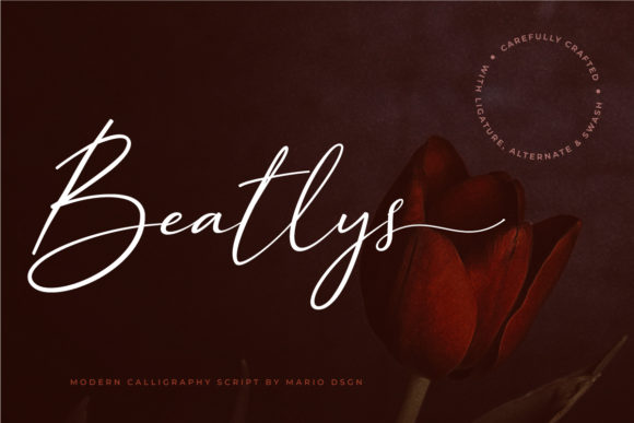 Beatlys: A Clean Modern Calligraphy Font for Small Business Branding
