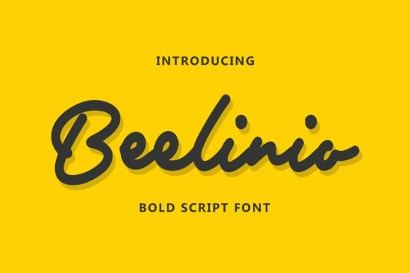 Beelinio: A Bold & Timeless Script Handwritten Font