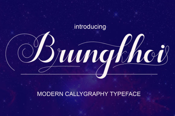 Brungkhoi: A Refined Script Handwritten Font for Thoughtful Design