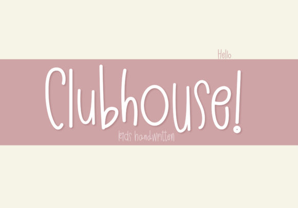 Clubhouse Font: A Playful Script Handwritten Typeface for Campaign Design