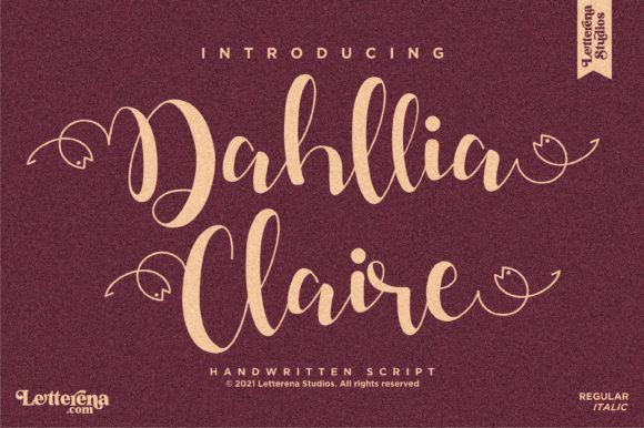 Dahllia Claire: A Bold and Fun Script Font for Thoughtful Design