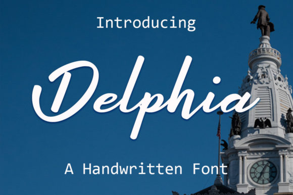 Delphia: An Elegant Script Font for Thoughtful Editorial Design