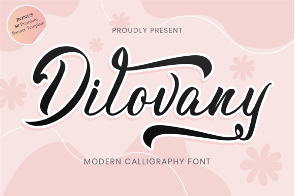 Dilovany Script Font for Handmade Branding