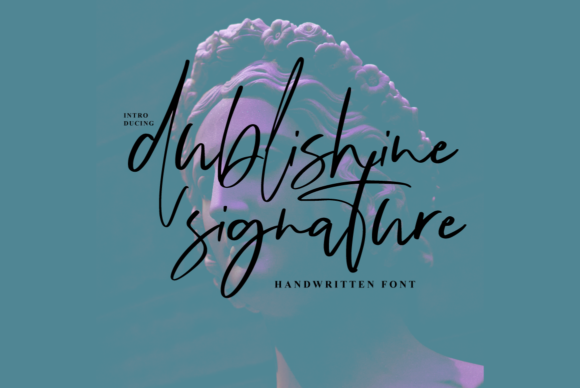 Dublishine: A Thin Script Font for Modern Branding