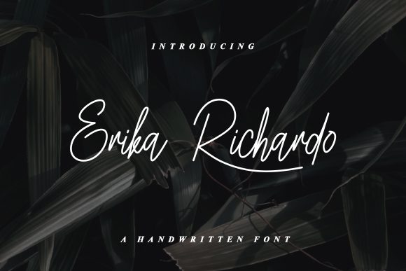 Erika Richardo Script Font for Handmade Creators
