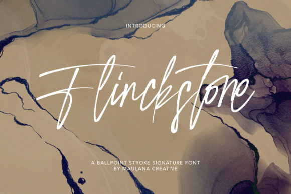 Flinckstone: A Thin Script Handwritten Font for Digital Branding
