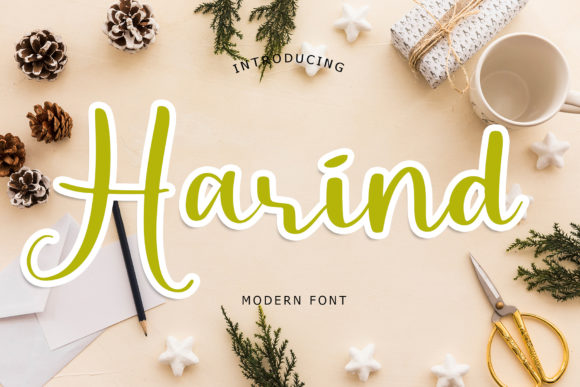 Harind Script Font for Handmade Branding & Printables
