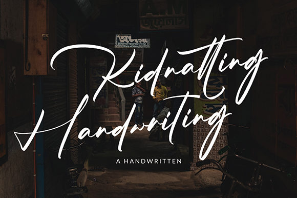 Kidnatting: Elegant Script Handwritten Font for Brand Campaigns