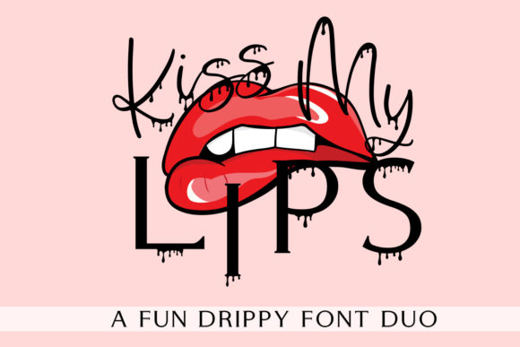 Kiss My Lips: A Modern Script & Serif Duo Font for Bold Brand Visuals
