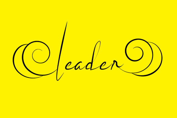 Leader Script Font for Elegant Handmade Design