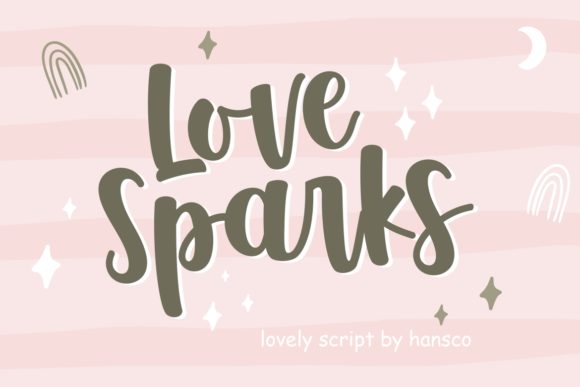 Love Sparks Script Font for Handmade Wedding & Stationery Designs