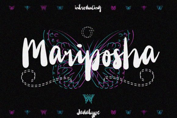 Mariposha: A Playful Script Font That Makes Campaign Text Pop
