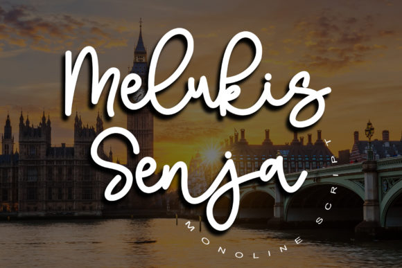 Melukis Senja Font for Small Business Branding
