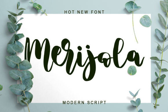 Merijola Script Font for Handmade Creatives