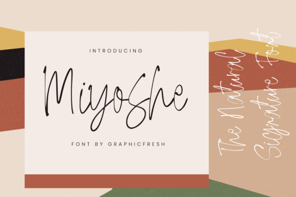 Miyoshe: A Delicate Script Font for Editorial Elegance