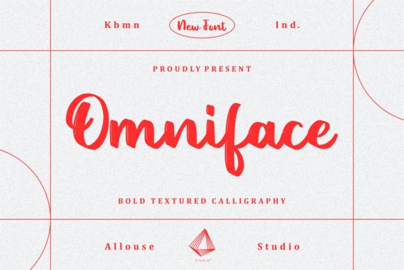 Omniface Script Handwritten Font for Crafters