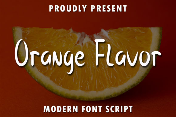 Orange Flavor Script Font for Digital Design