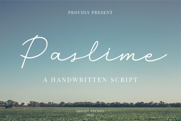 Paslime Script Font for Handmade Creators