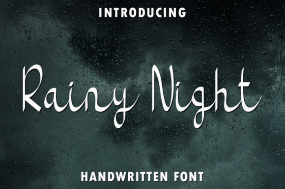 Rainy Night Script Font for Elegant Digital Branding