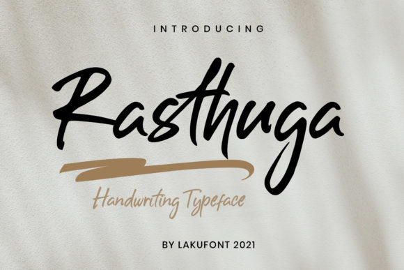 Rasthuga: A Stylish Script Handwritten Font for Digital Branding