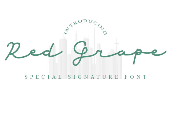 Red Grape Script Font for Elegant Branding
