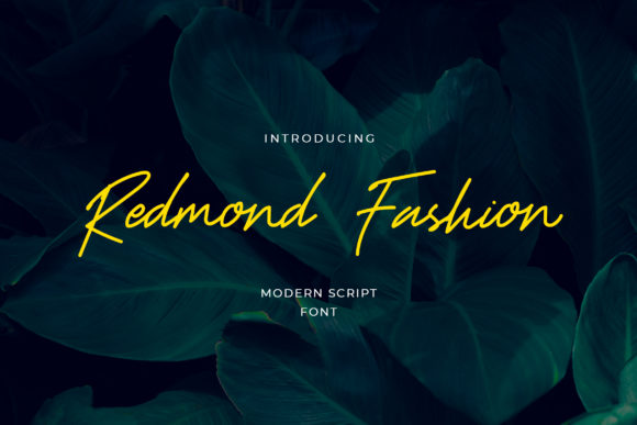 Redmond Fashion Script Handwritten Font for Modern Campaigns