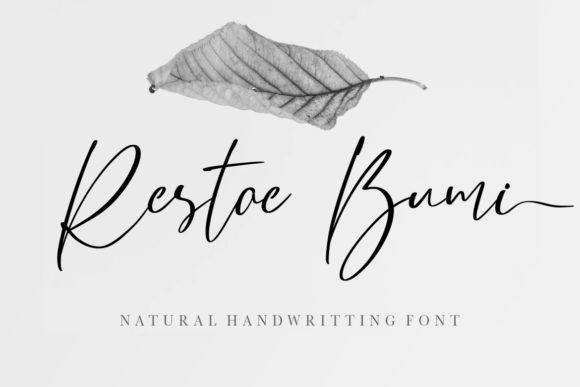 Restoe Bumi: A Refined Script Font for Elegant Editorial Design
