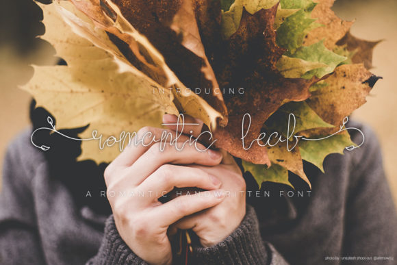 Romantic Leaf Font for Elegant Digital Branding
