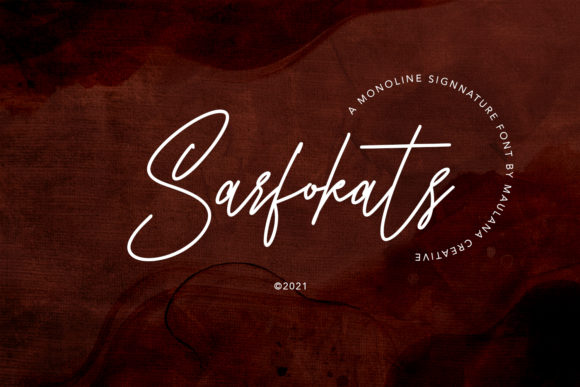 Sarfokats Script Font for Handmade Creators