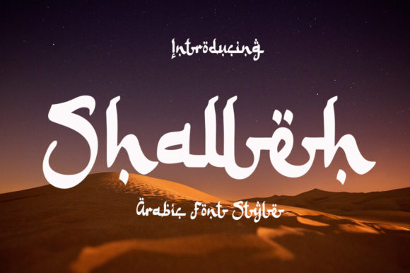 Shalleh - Arabic Style: A Bold Script Handwritten Font for High-Impact Branding