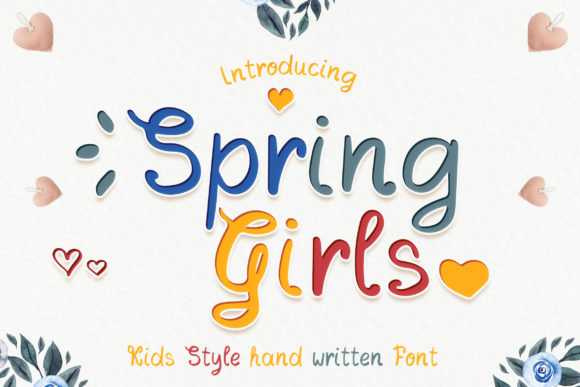 Spring Girls Script Font for Modern Digital Branding