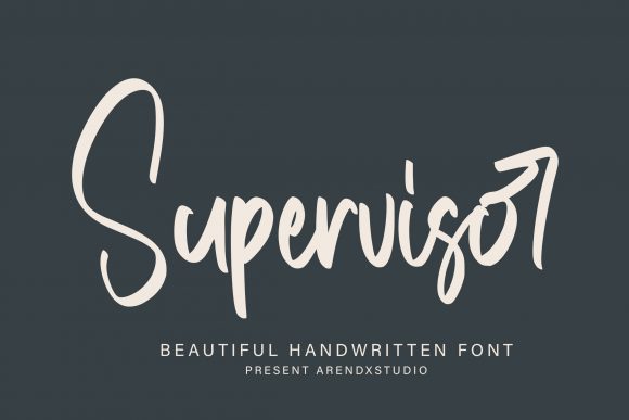 Supervisor: A Paint Brushed Script Font for Elegant Branding