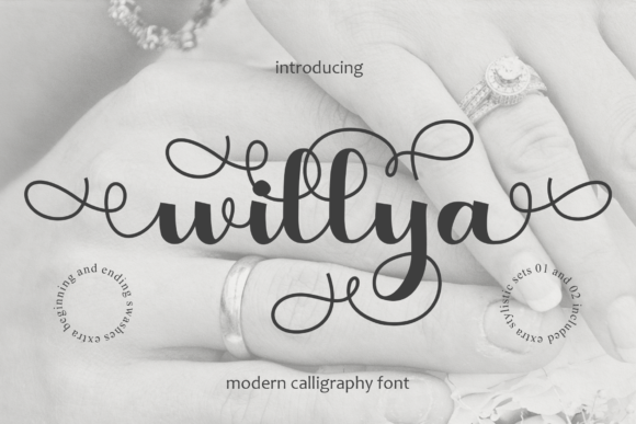 Willya: A Fashionable Handwritten Font for Editorial Design