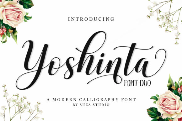 Yoshinta Script Handwritten Font for Romantic Design Projects